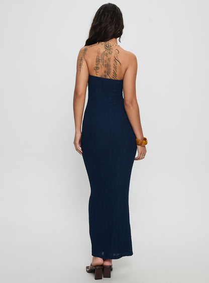Saijana Strapless Maxi Dress Navy