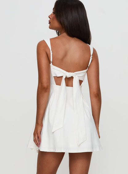 Xanthus Mini Dress White
