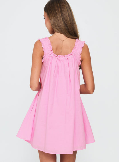 Swing Mini Dress Pink