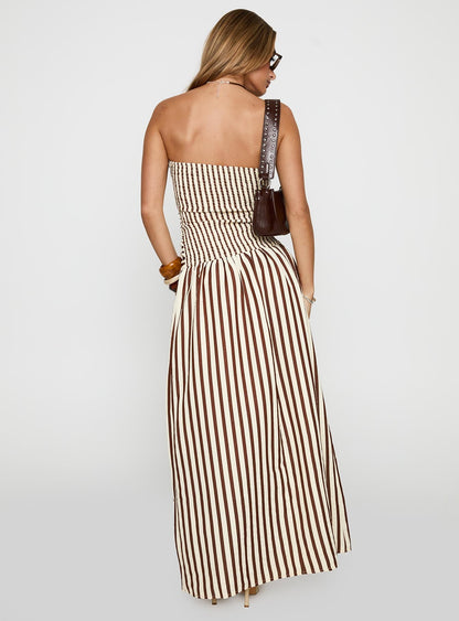 Adessa Strapless Maxi Dress Multi