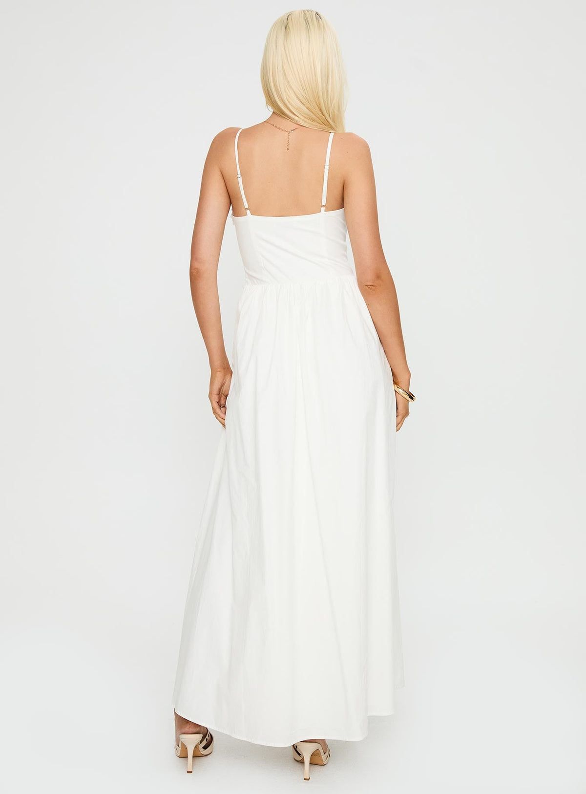 Ceremonious Maxi Dress White