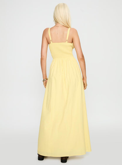 Leticia Maxi Dress Lemon