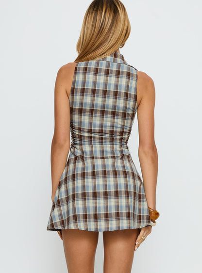 Adalind Shirt Mini Dress Multi Check