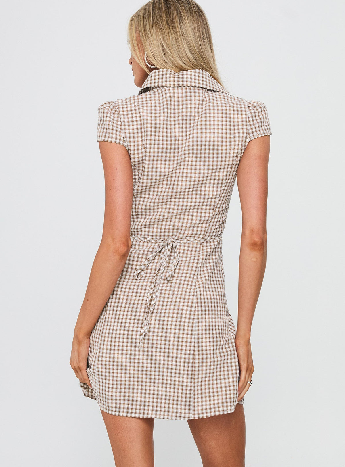 Arianwyn Mini Dress Brown Check