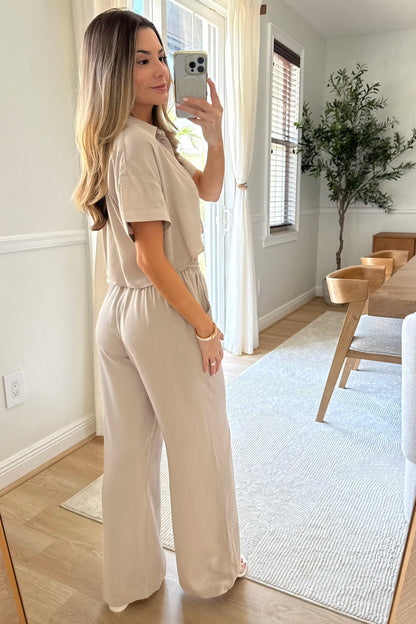Paige Cropped Button down