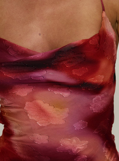 Celena Maxi Dress Red Blur