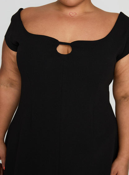 Sylvette Mini Dress Black Curve
