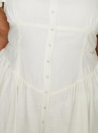 Forever More Mini Dress White Curve