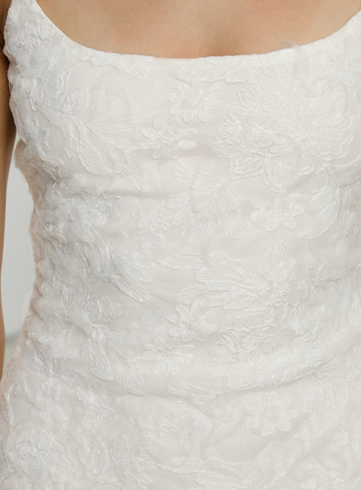 Alyra Embroidered Mini Dress White