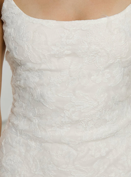 Alyra Embroidered Mini Dress White