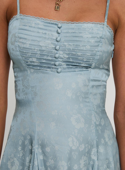 Bluebird Jacquard Mini Dress Blue