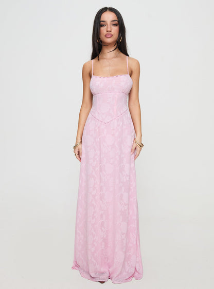 South Of France Maxi Dress Pink