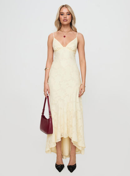 Cyrene Maxi Dress Lemon