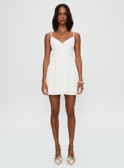 All Too Well Mini Dress White