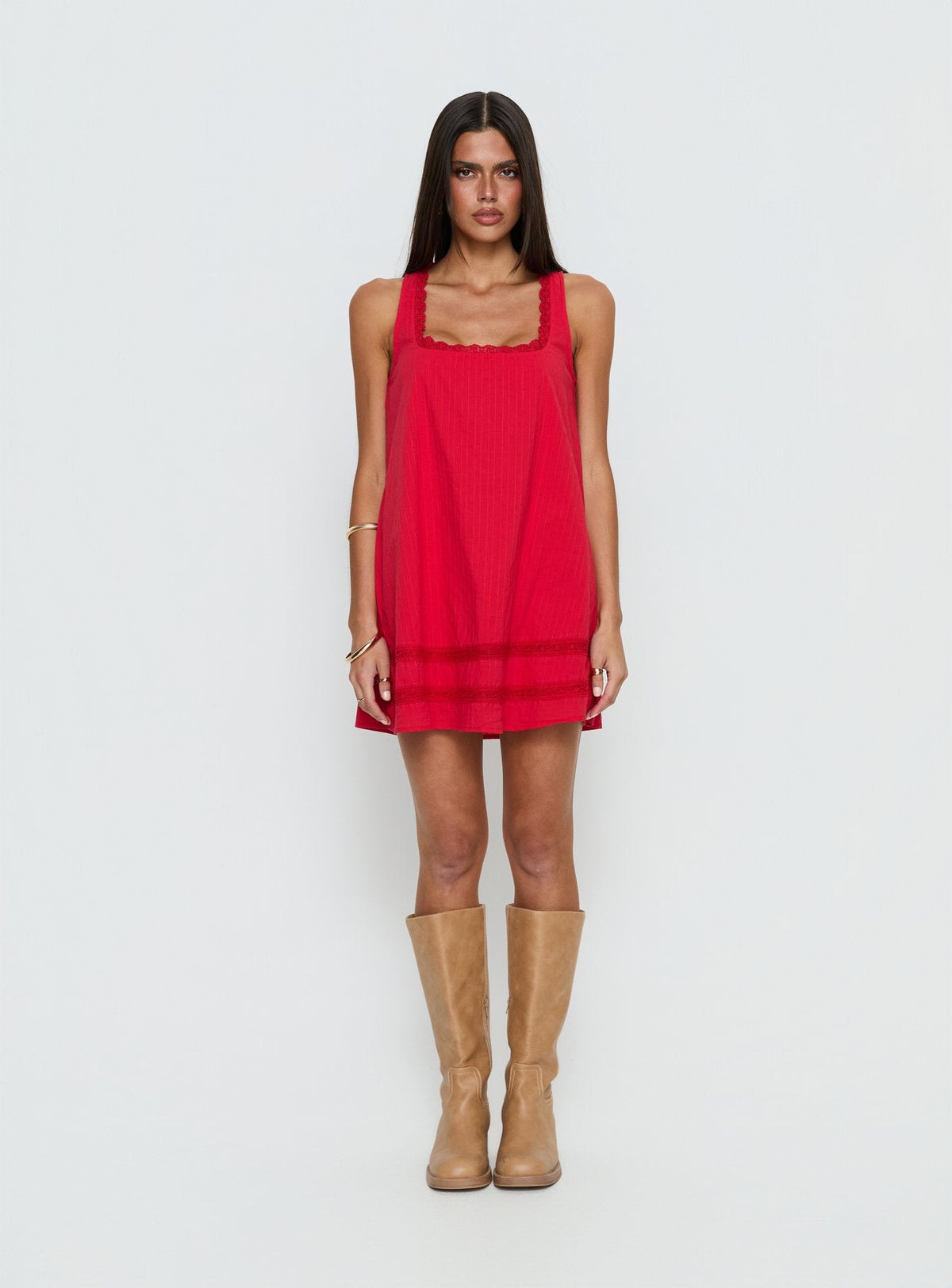 Alanah Mini Dress Red