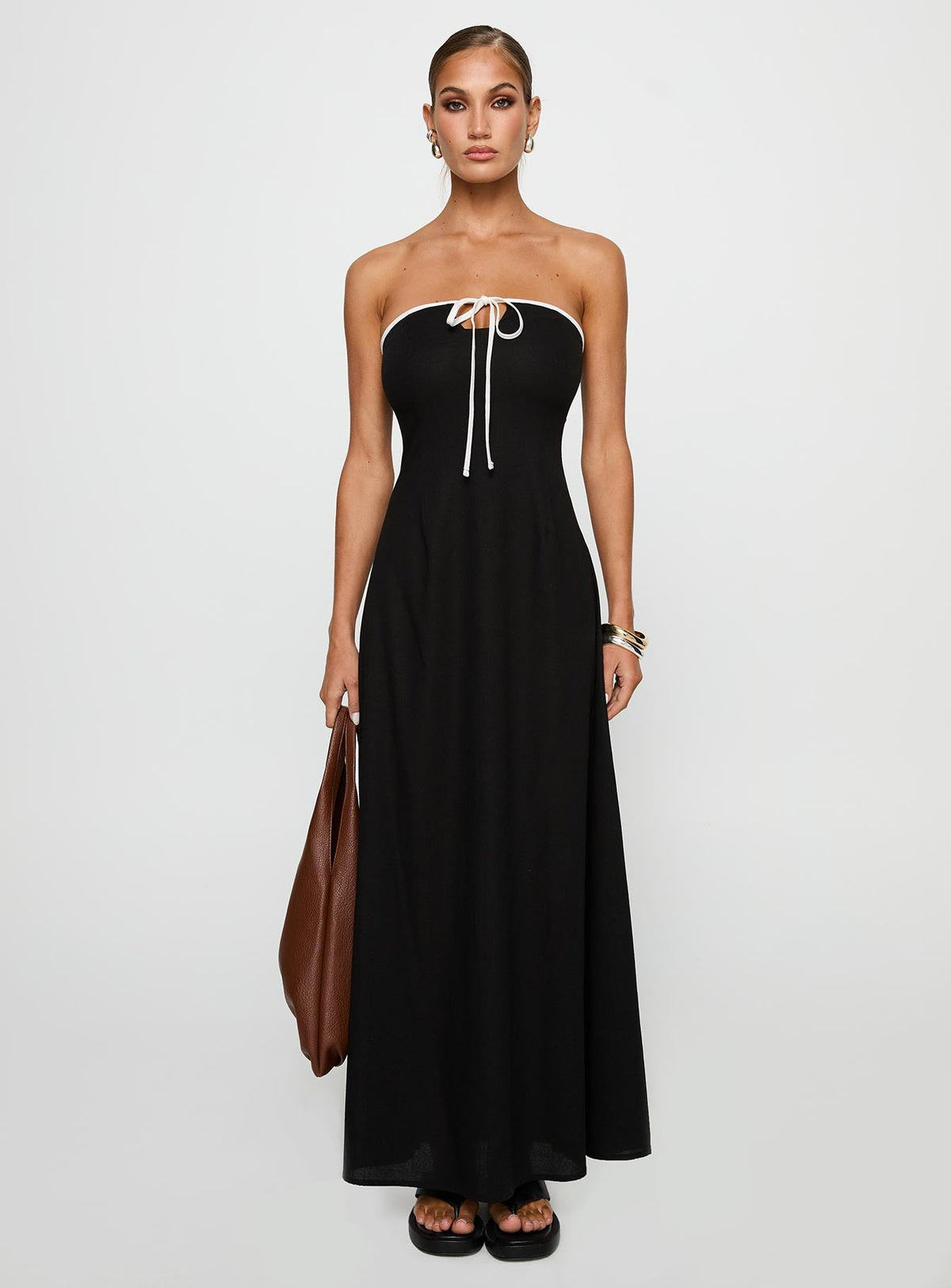 Bijou Strapless Maxi Dress Black