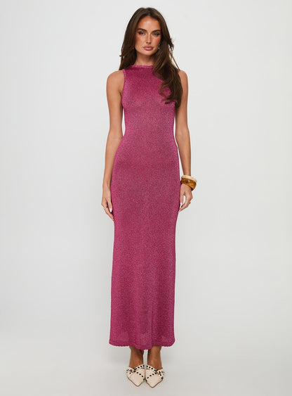 Tourista Maxi Dress Hot Pink