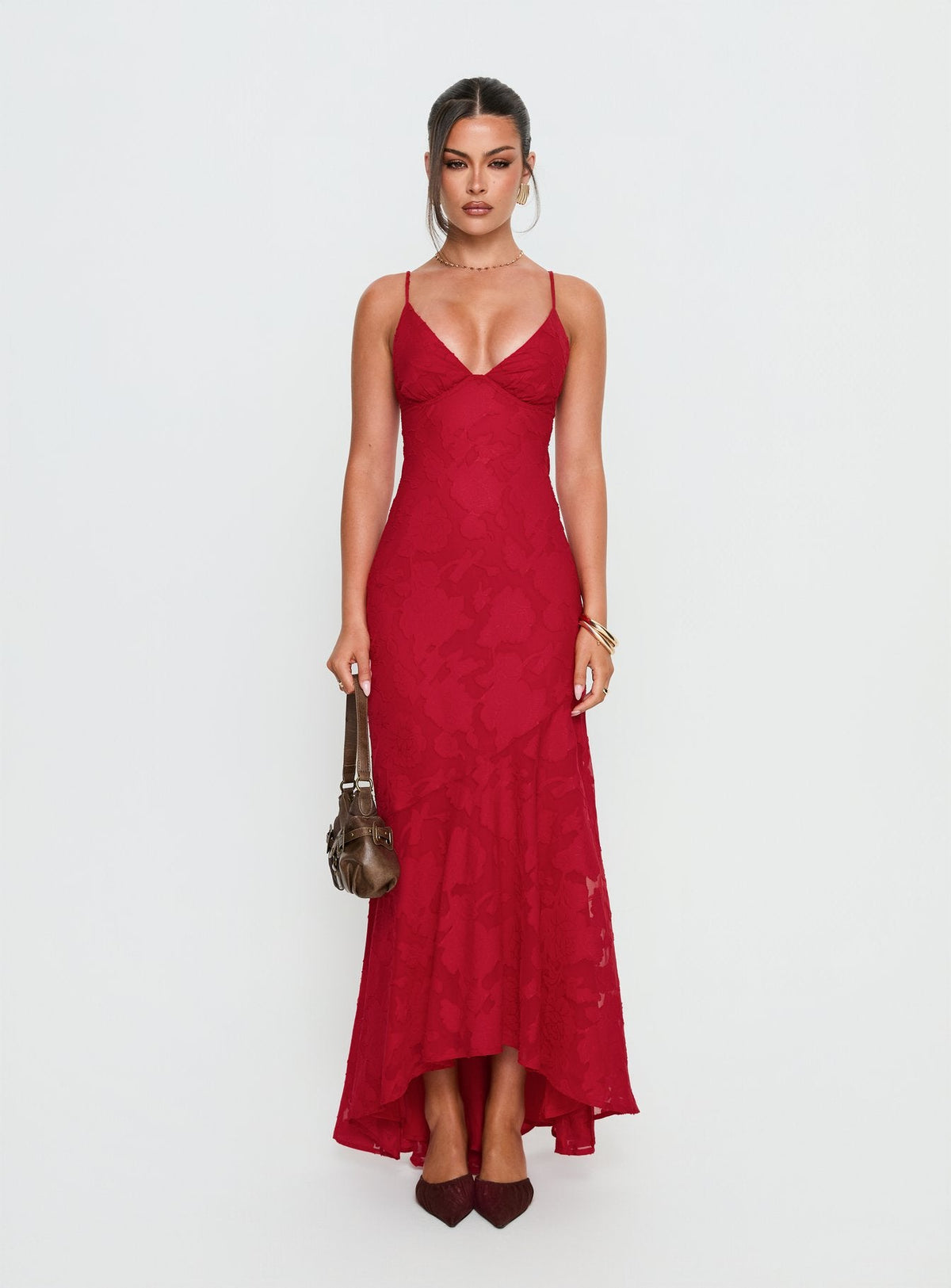 Cyrene Maxi Dress Red