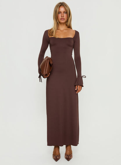 Dalzine Maxi Dress Chocolate