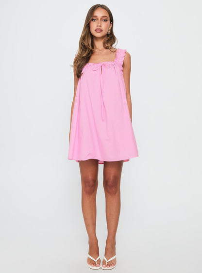 Swing Mini Dress Pink