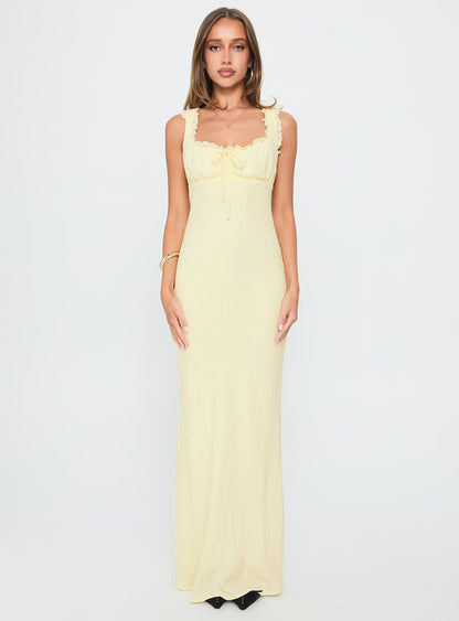 Lillette Maxi Dress Lemon