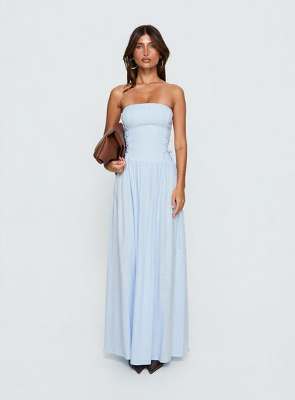 So Far So Good Maxi Dress Baby Blue