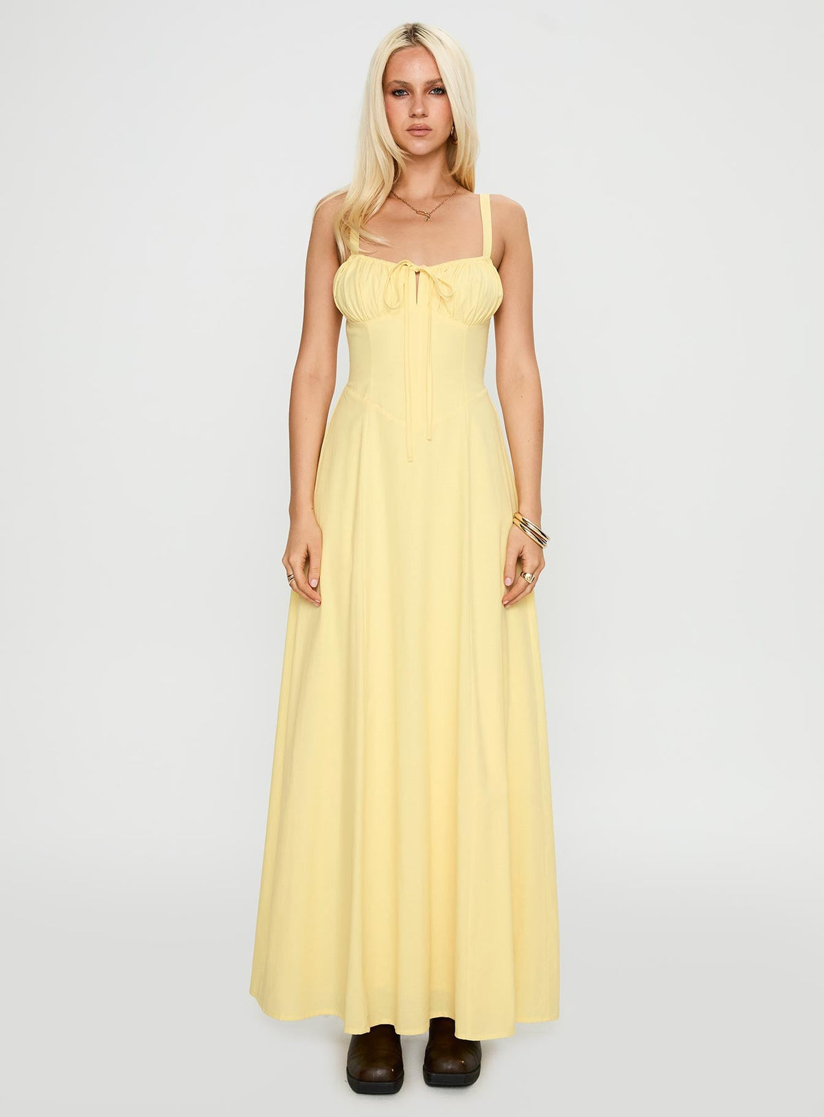 Leticia Maxi Dress Lemon
