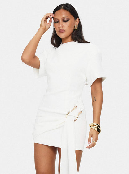 Martini Mini Dress Porcelain