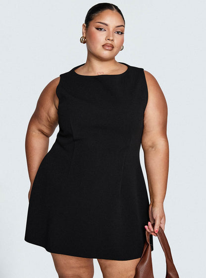 Anse Mini Dress Black Curve