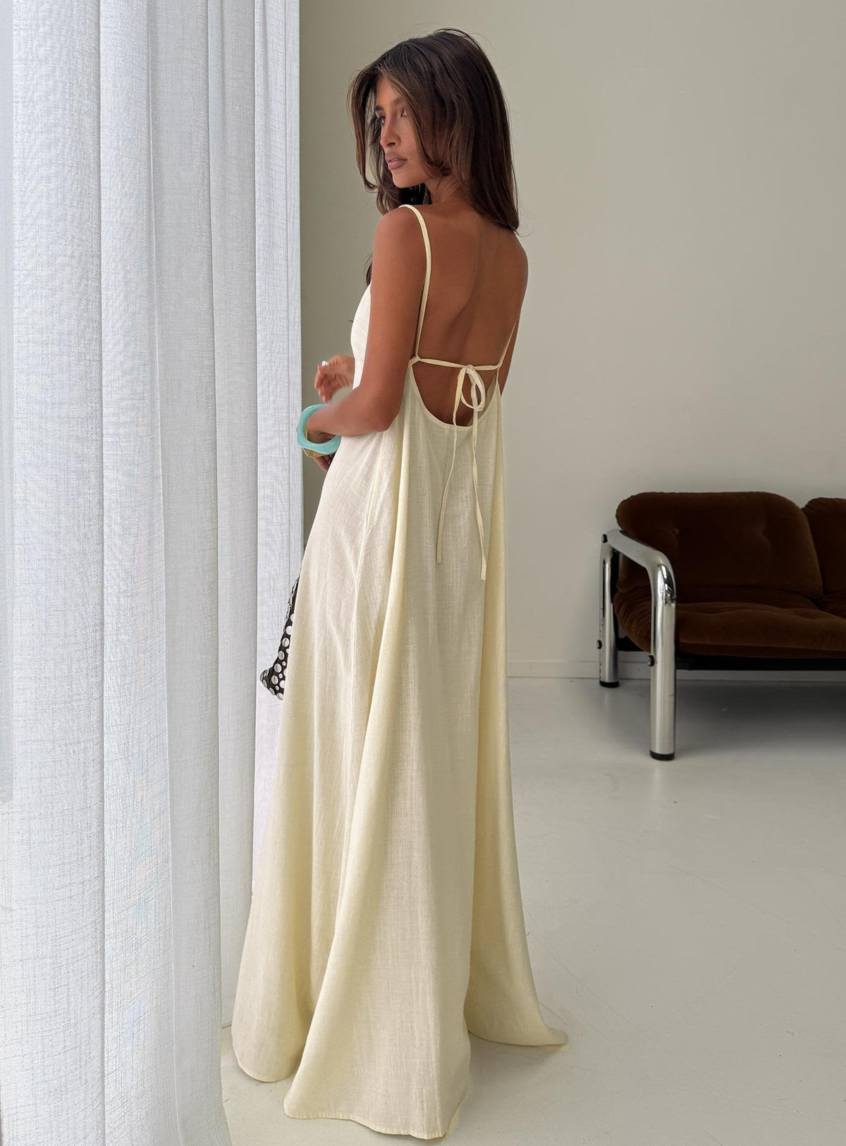 Solie Tie Back Maxi Dress Butter