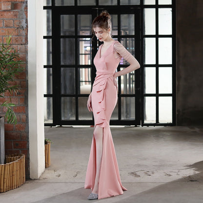 Ava Cowl Neck Formal Dress