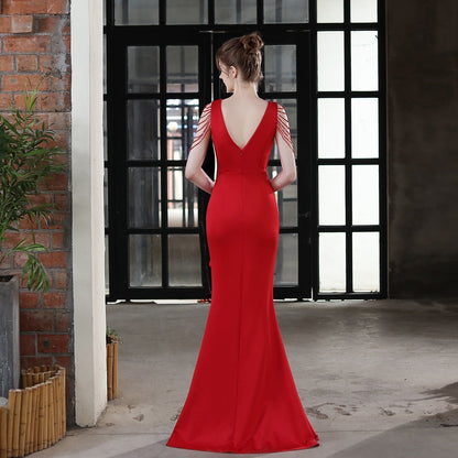 Ava Cowl Neck Formal Dress