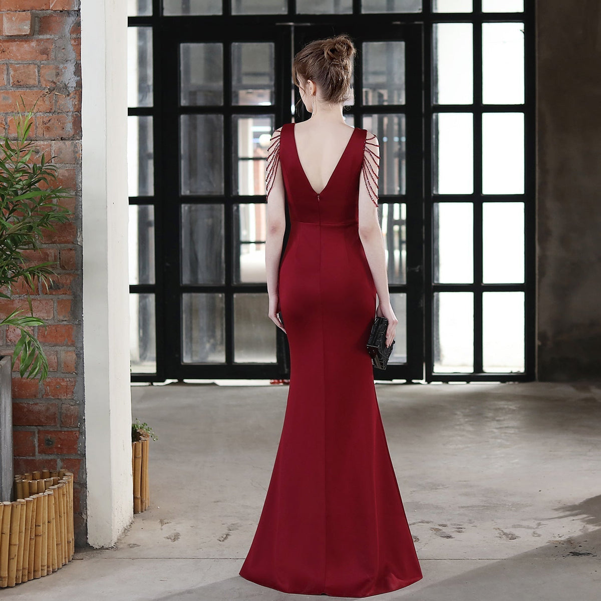Ava Cowl Neck Formal Dress