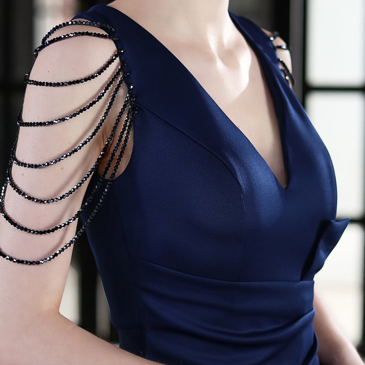 Ava Cowl Neck Formal Dress
