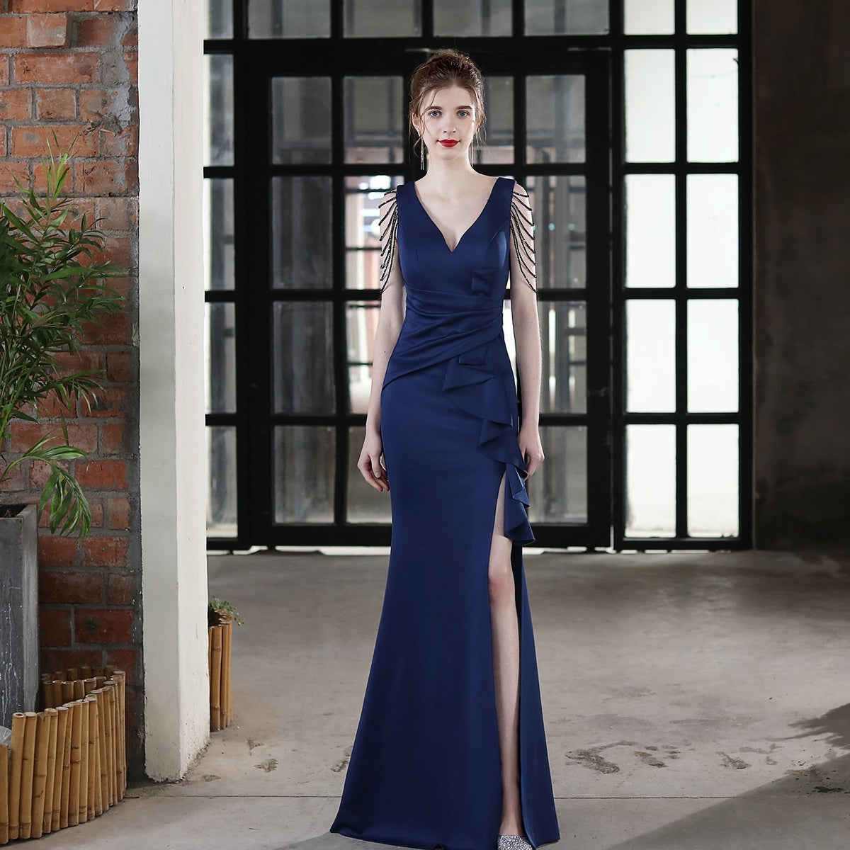 Ava Cowl Neck Formal Dress