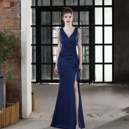 Ava Cowl Neck Formal Dress