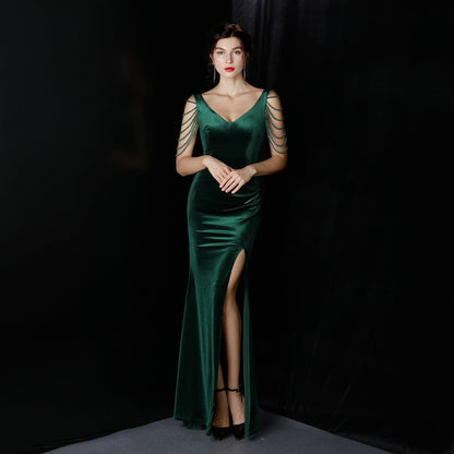 Avery Good Quality Velvet Formal Dress