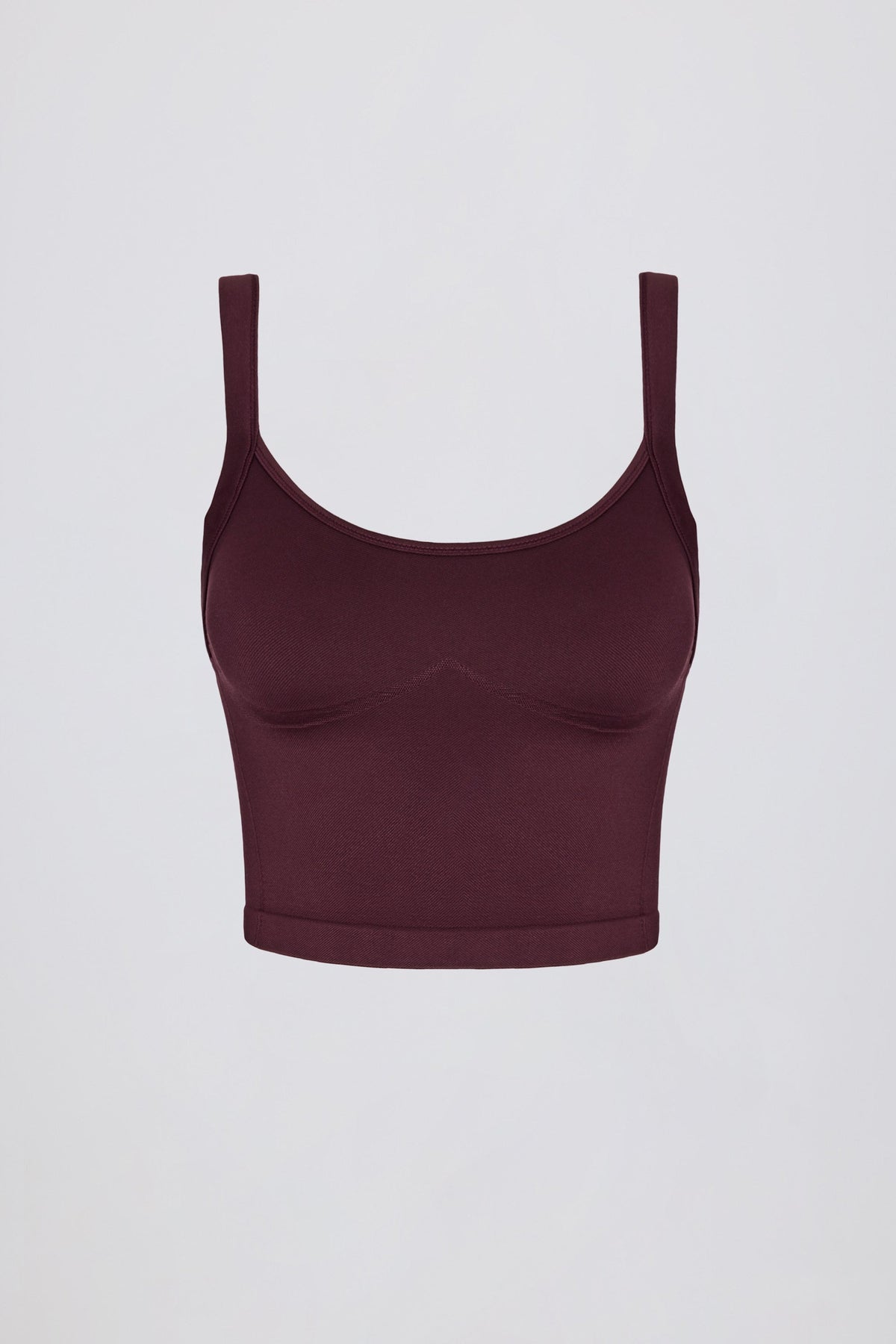 Super Sculpt Seamless Longline Camisole Top in Burgundy