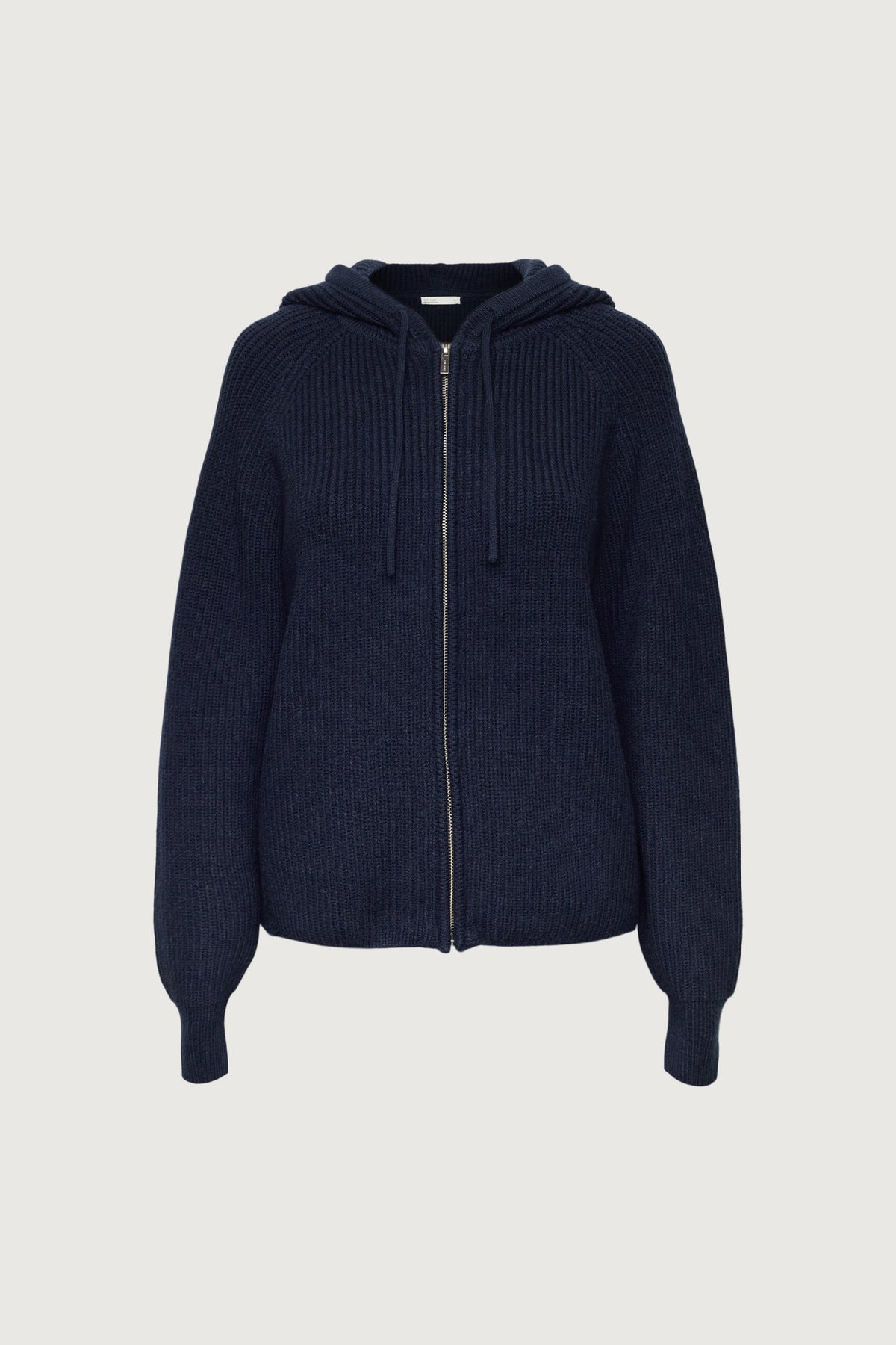 KNIT ZIP-UP HOODIE