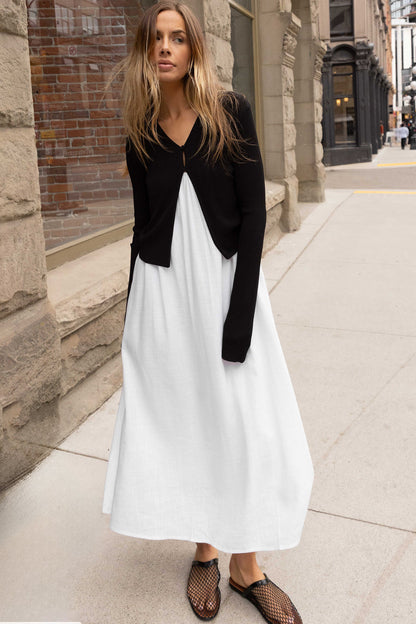 CROPPED LONG SLEEVE CARDIGAN