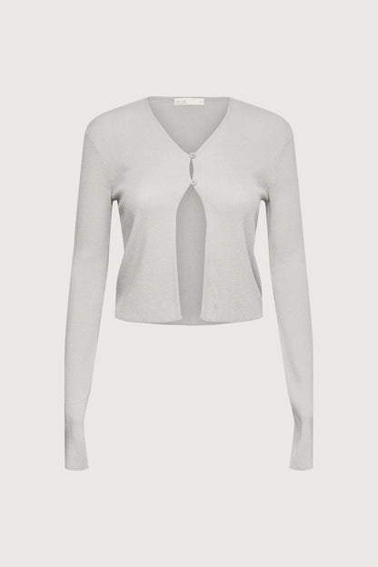 CROPPED LONG SLEEVE CARDIGAN