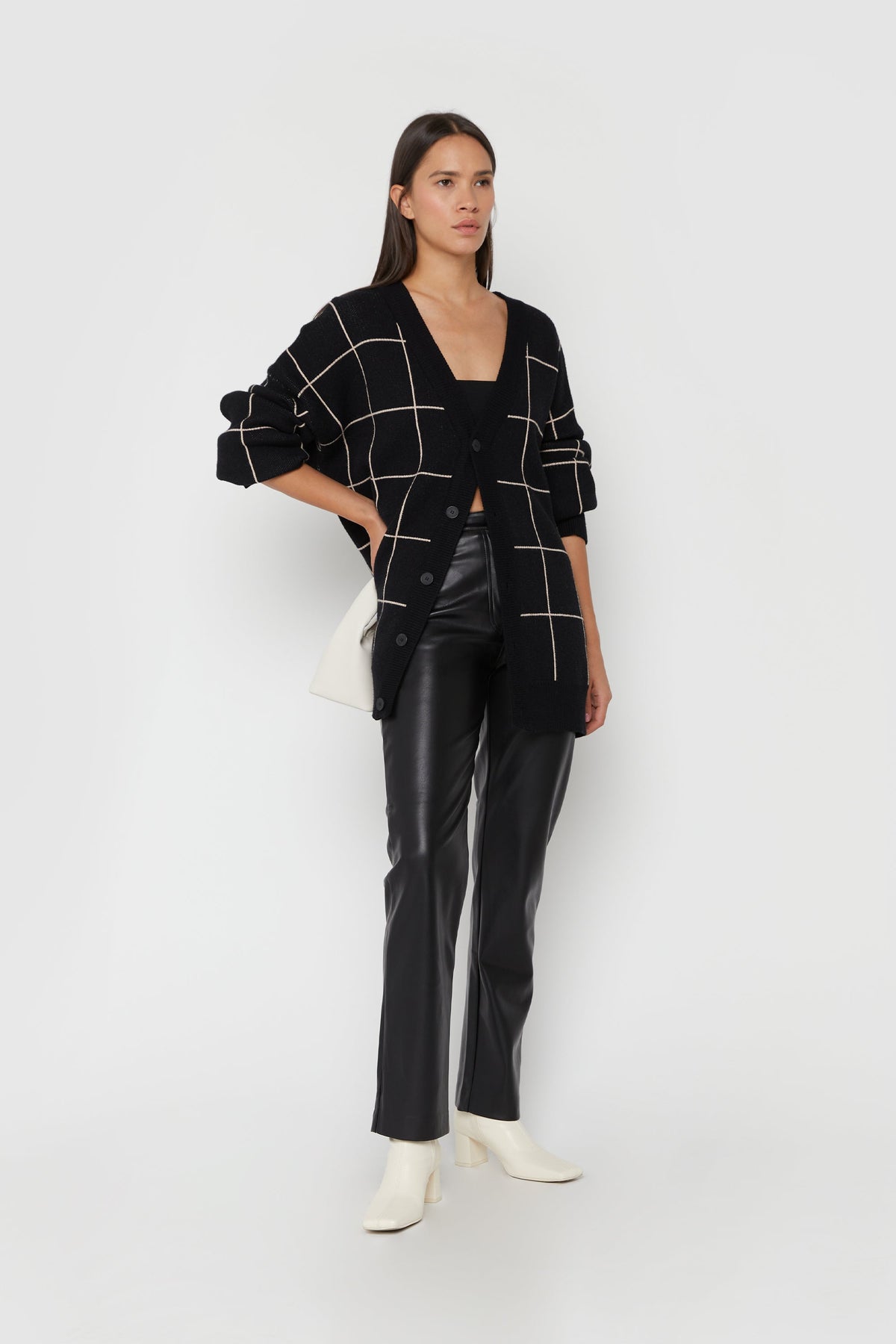 GRID CARDIGAN