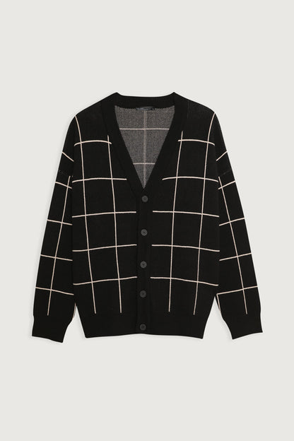 GRID CARDIGAN