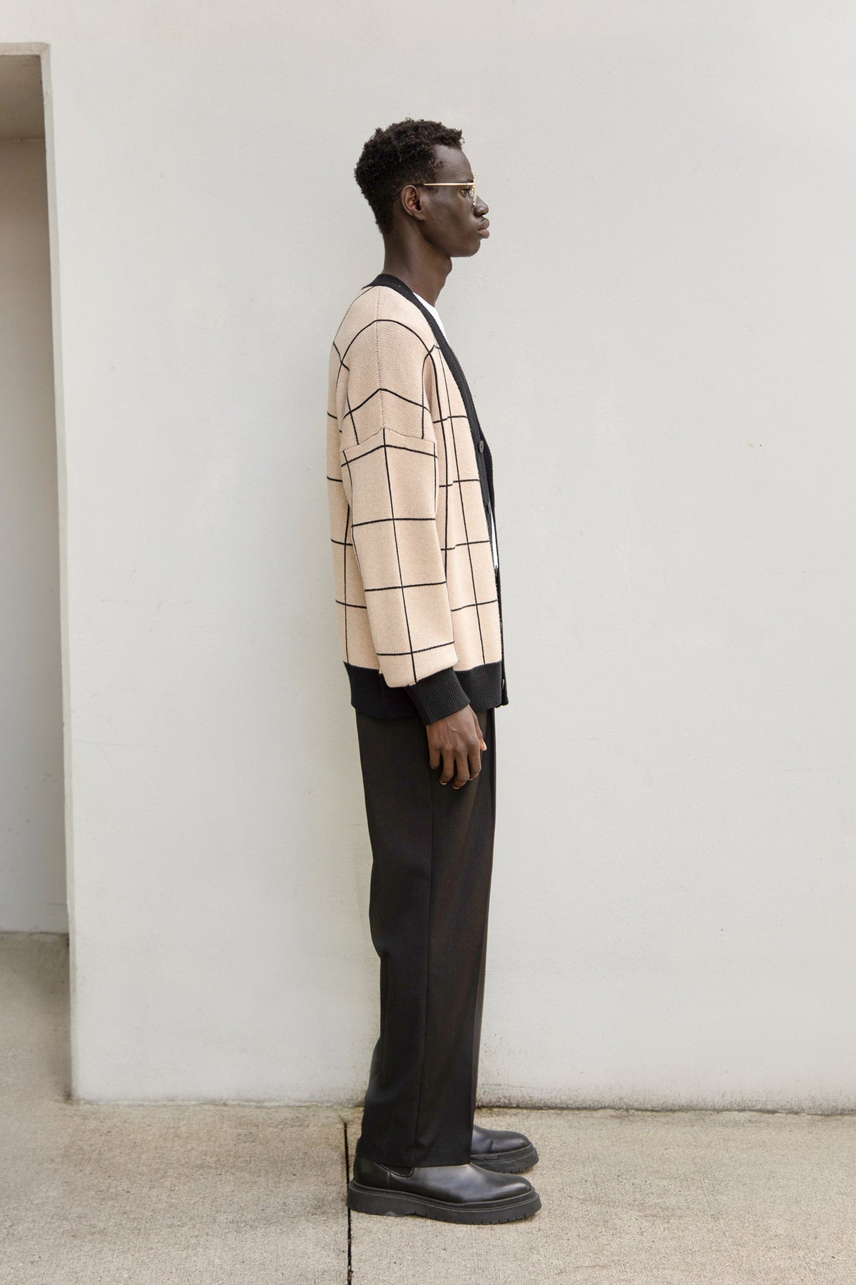 GRID CARDIGAN