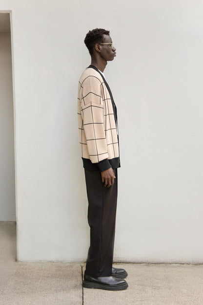 GRID CARDIGAN