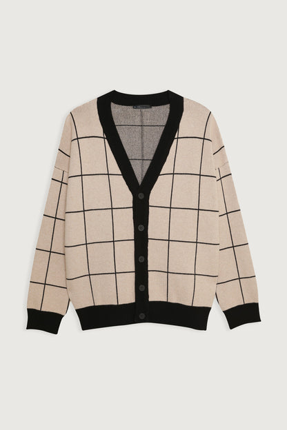 GRID CARDIGAN
