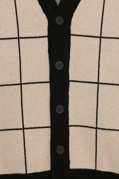 GRID CARDIGAN