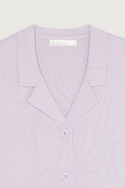 OVERSIZED COLLARED CARDIGAN