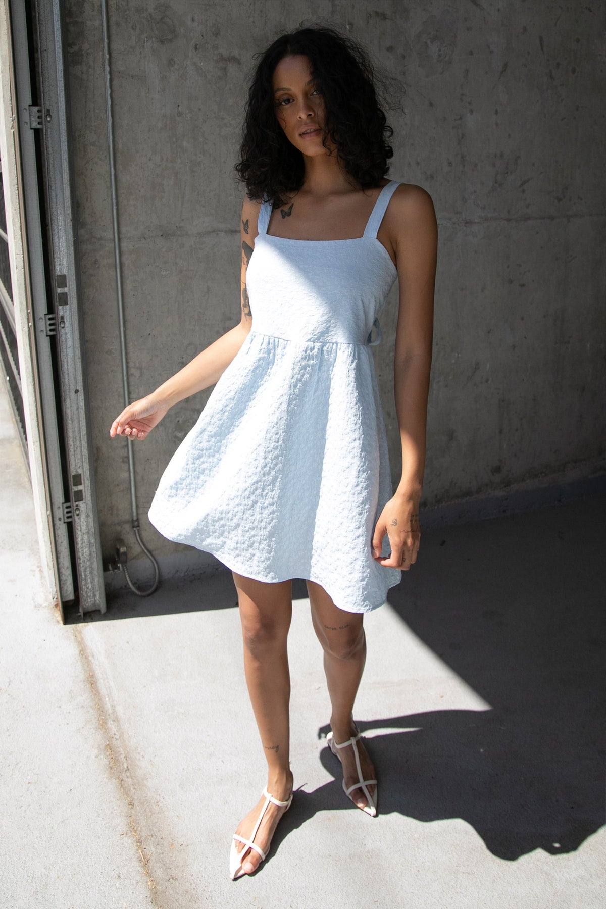 MINI FLORAL FABRIC DRESS