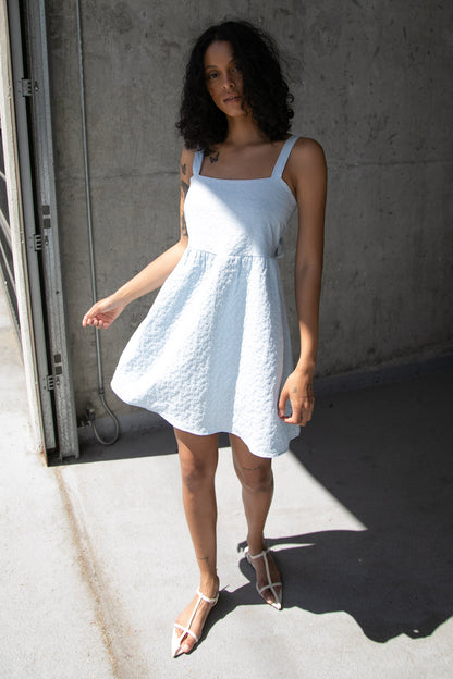 MINI FLORAL FABRIC DRESS